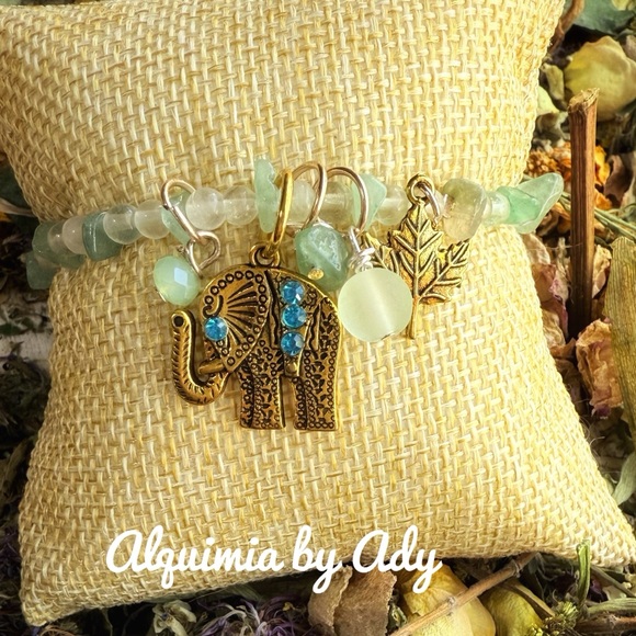 Alquimia Jewelry - Aventurine charms bracelet